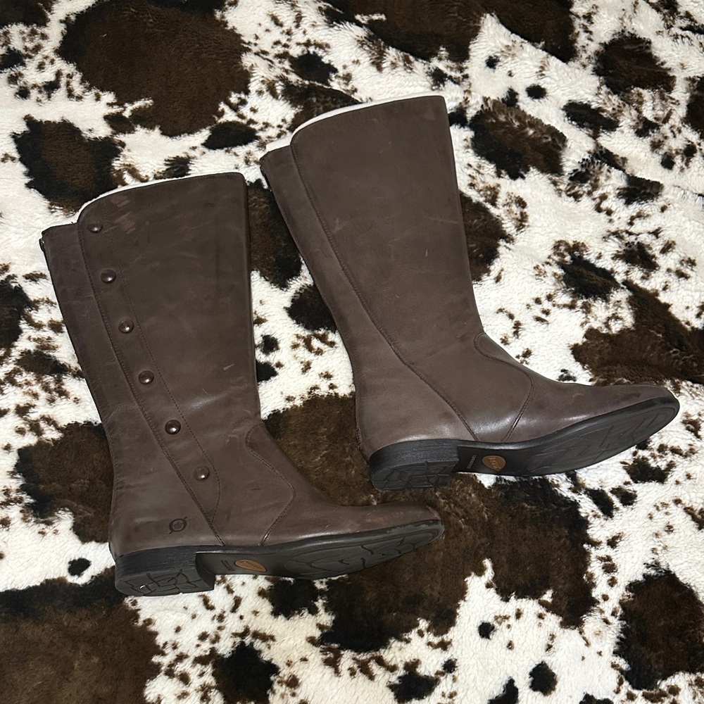 Born Dark Brown Women's Leather Boots